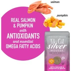 Tiki Cat Luau Velvet Mousse Salmon & Pumpkin In Broth Senior Wet Cat Food, 2.8-oz, Case Of 12 -PurePet Bites Shop 259094 PT3. AC SS1800 V1700598734