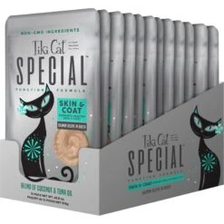 Tiki Cat Special Function Formula Skin & Coat Salmon Recipe In Broth Wet Cat Food, 2.4-oz, Case Of 12 -PurePet Bites Shop 259098 PT1. AC SS1800 V1703800066