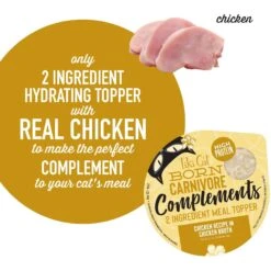 Tiki Cat Born Carnivore Complements Chicken Recipe In Chicken Broth Wet Cat Food Topper, 2.1-oz, Case Of 8 -PurePet Bites Shop 259106 PT4. AC SS1800 V1701796086