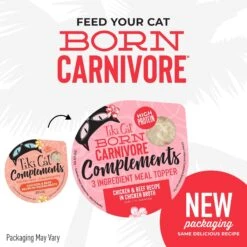 Tiki Cat Born Carnivore Complements Chicken & Beef Recipe In Chicken Broth Wet Cat Food Topper, 2.1-oz, Case Of 8 12 Tiki Cat Born Carnivore Complements Chicken & Beef Recipe In Chicken Broth Wet Cat Food Topper, 2.1-oz, Case Of 8 -PurePet Bites Shop 259108 PT1. AC SS1800 V1701796079