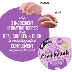 Tiki Cat Born Carnivore Complements Chicken & Duck Recipe In Chicken Broth Wet Cat Food Topper, 2.1-oz, Case Of 8 15 Tiki Cat Born Carnivore Complements Chicken & Duck Recipe In Chicken Broth Wet Cat Food Topper, 2.1-oz, Case Of 8 -PurePet Bites Shop 259112 PT4. AC SS1800 V1701796032