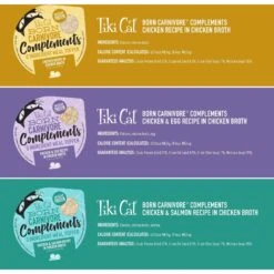 Tiki Cat Born Carnivore Complements Variety Pack Grain-Free Wet Cat Food Topper, 2.1-oz, Case Of 10 -PurePet Bites Shop 259116 PT2. AC SS1800 V1701796015