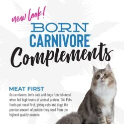 Tiki Cat Born Carnivore Complements Variety Pack Grain-Free Wet Cat Food Topper, 2.1-oz, Case Of 10 -PurePet Bites Shop 259116 PT5. AC SS1800 V1701796012