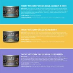 Tiki Cat After Dark Variety Pack Grain-Free Wet Cat Food, 5.5-oz, Case Of 8 -PurePet Bites Shop 259132 PT1. AC SS1800 V1657656402