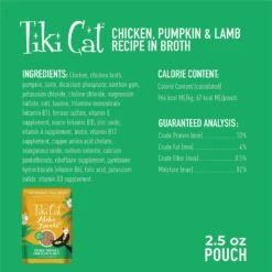 Tiki Cat Aloha Friends Chicken, Pumpkin & Lamb Recipe In Broth Grain-Free Wet Cat Food, 2.5-oz, Case Of 12 -PurePet Bites Shop 259142 PT2. AC SS1800 V1651201671