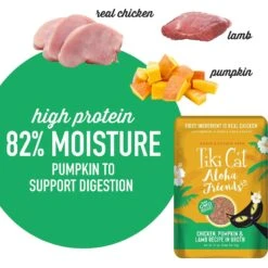 Tiki Cat Aloha Friends Chicken, Pumpkin & Lamb Recipe In Broth Grain-Free Wet Cat Food, 2.5-oz, Case Of 12 -PurePet Bites Shop 259142 PT3. AC SS1800 V1650836489