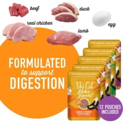 Tiki Cat Aloha Friends Chicken Variety Pack Grain-Free Wet Cat Food, 2.5-oz, Case Of 12 -PurePet Bites Shop 259146 PT4. AC SS1800 V1657656402