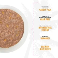 Tiki Cat Aloha Friends Chicken Variety Pack Grain-Free Wet Cat Food, 2.5-oz, Case Of 12 -PurePet Bites Shop 259146 PT5. AC SS1800 V1650465116