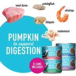 Tiki Cat Aloha Friends Fish & Pumpkin Variety Pack Grain-Free Wet Cat Food, 5.5-oz, Case Of 8 -PurePet Bites Shop 259148 PT3. AC SS1800 V1650461509