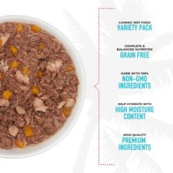 Tiki Cat Aloha Friends Fish & Pumpkin Variety Pack Grain-Free Wet Cat Food, 5.5-oz, Case Of 8 -PurePet Bites Shop 259148 PT4. AC SS1800 V1650463014