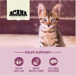 ACANA First Feast High-Protein Kitten Dry Cat Food, 4-lb Bag -PurePet Bites Shop 259568 PT4. AC SS1800 V1690999919