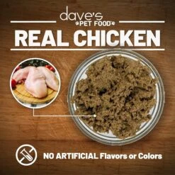 Dave's Pet Food Restricted Diet Phosphorus Chicken Liver & Chicken In Juice Pate Canned Cat Food -PurePet Bites Shop 263159 PT3. AC SS1800 V1606864367