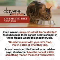 Dave's Pet Food Restricted Diet Phosphorus Chicken Liver & Chicken In Juice Pate Canned Cat Food -PurePet Bites Shop 263159 PT5. AC SS1800 V1606868236