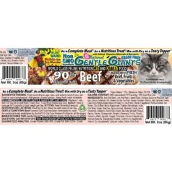 Gentle Giants Natural Non-GMO Beef Grain-Free Cat & Kitten Canned Cat Food, 3-oz, Case Of 24 -PurePet Bites Shop 263200 PT1. AC SS1800 V1690829809