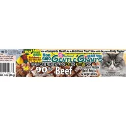 Gentle Giants Natural Non-GMO Beef Grain-Free Cat & Kitten Canned Cat Food, 3-oz, Case Of 24 -PurePet Bites Shop 263200 PT5. AC SS1800 V1690829183