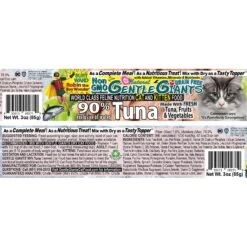 Gentle Giants Natural Non-GMO Tuna Grain-Free Cat & Kitten Canned Cat Food, 3-oz, Case Of 24 -PurePet Bites Shop 263204 PT1. AC SS1800 V1690829868