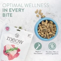 The New Zealand Natural Pet Food Co. Meow Beef & Hoki Grain-Free Freeze-Dried Cat Food, 9-oz Bag -PurePet Bites Shop 263623 PT4. AC SS1800 V1608268348