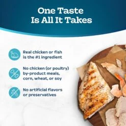 Blue Buffalo Tastefuls Tuna, Chicken, Fish & Shrimp Entrées Variety Pack Flaked Wet Cat Food -PurePet Bites Shop 264519 PT5. AC SS1800 V1689357649