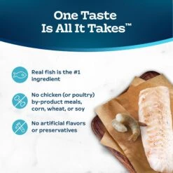 Blue Buffalo Tastefuls Fish & Shrimp Entrée In Gravy Flaked Wet Cat Food -PurePet Bites Shop 264529 PT5. AC SS1800 V1630734083