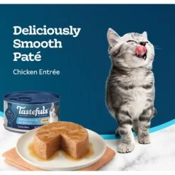 Blue Buffalo Tastefuls Chicken Entrée Kitten Pate Wet Cat Food, 3-oz Can, Case Of 24 -PurePet Bites Shop 264533 PT3. AC SS1800 V1630736785