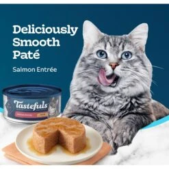 Blue Buffalo Tastefuls Salmon Entrée Pate Wet Cat Food -PurePet Bites Shop 264546 PT3. AC SS1800 V1630734972