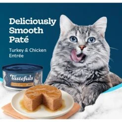 Blue Buffalo Tastefuls Turkey & Chicken Entrée Pate Wet Cat Food 13 Blue Buffalo Tastefuls Turkey & Chicken Entrée Pate Wet Cat Food -PurePet Bites Shop 264549 PT3. AC SS1800 V1631685459
