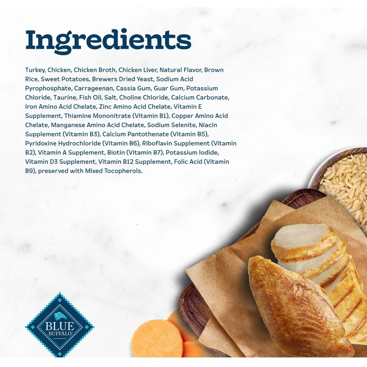 Blue Buffalo Tastefuls Turkey & Chicken Entrée Pate Wet Cat Food 7 Blue Buffalo Tastefuls Turkey & Chicken Entrée Pate Wet Cat Food - Image 5