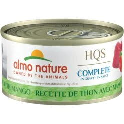 Almo Nature HQS Complete Tuna With Mango Wet Cat Food, 2.47-oz Can, Case Of 12