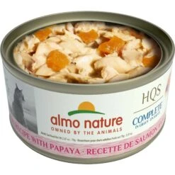 Almo Nature HQS Complete Salmon With Papaya Wet Cat Food, 2.47-oz Can, Case Of 12 -PurePet Bites Shop 264828 PT1. AC SS1800 V1639538800