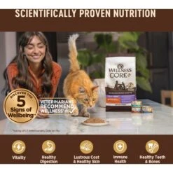 Wellness CORE Digestive Health Salmon & Whitefish Pate Grain-Free Variety Pack Wet Cat Food, 3-oz, Case Of 12 -PurePet Bites Shop 264906 PT4. AC SS1800 V1608685657