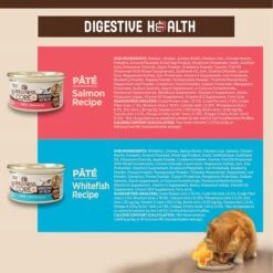 Wellness CORE Digestive Health Salmon & Whitefish Pate Grain-Free Variety Pack Wet Cat Food, 3-oz, Case Of 12 -PurePet Bites Shop 264906 PT8. AC SS1800 V1640205385