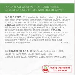 Fancy Feast Petites In Gravy Grilled Chicken With Rice Entree Wet Cat Food -PurePet Bites Shop 265536 PT4. AC SS1800 V1647904639