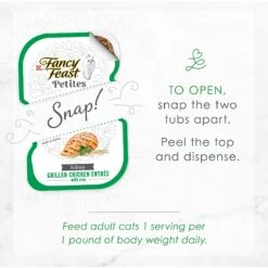 Fancy Feast Petites In Gravy Grilled Chicken With Rice Entree Wet Cat Food -PurePet Bites Shop 265536 PT8. AC SS1800 V1647905812