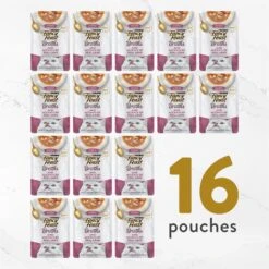 Fancy Feast Broths Seafood Bisque & Accents Of Real Crab Grain-Free Cat Food Topper -PurePet Bites Shop 265542 PT6. AC SS1800 V1696264488