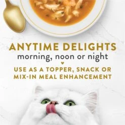 Fancy Feast Broths Seafood Bisque With Shrimp Grain-Free Cat Food Topper -PurePet Bites Shop 265548 PT2. AC SS1800 V1696264367