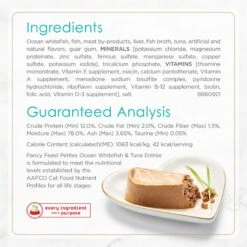 Fancy Feast Petites Pate Ocean Whitefish & Tuna Entree Wet Cat Food -PurePet Bites Shop 265550 PT4. AC SS1800 V1663607946