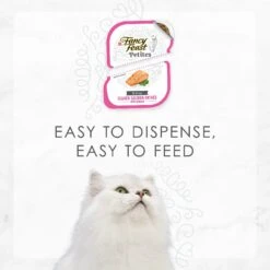 Fancy Feast Petites In Gravy Seared Salmon With Spinach Entree Wet Cat Food -PurePet Bites Shop 265554 PT6. AC SS1800 V1647901013
