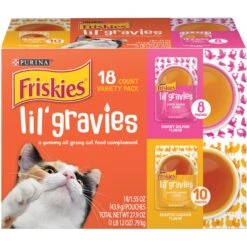 Friskies Lil' Gravies Variety Pack Cat Food Complement