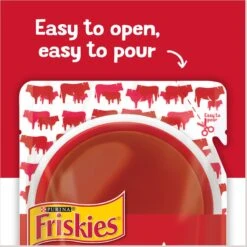 Friskies Lil' Gravies Roast Beef Flavor Cat Food Complement -PurePet Bites Shop 266198 PT7. AC SS1800 V1695845946