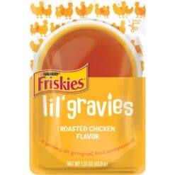 Friskies Lil' Gravies Roasted Chicken Flavor Cat Food Complement