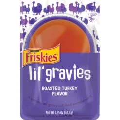 Friskies Lil' Gravies Roasted Turkey Flavor Cat Food Complement