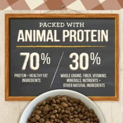 Merrick Purrfect Bistro Healthy Grains Real Chicken + Brown Rice Recipe Adult Dry Cat Food -PurePet Bites Shop 267430 PT7. AC SS1800 V1632788810