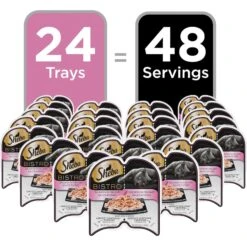 Sheba Perfect Portions Bistro Salmon In Creamy Sauce Adult Wet Cat Food -PurePet Bites Shop 269352 PT8. AC SS1800 V1658197302