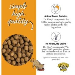 Dr. Elsey's Cleanprotein Turkey Kibble Cat Dry Food -PurePet Bites Shop 277949 PT3. AC SS1800 V1701452379
