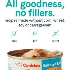 CANIDAE Balanced Bowl Tuna & Carrots Recipe In Gravy Wet Cat Food, 3-oz Can, Case Of 24 -PurePet Bites Shop 279827 PT4. AC SS1800 V1615424250