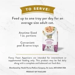 Fancy Feast Appetizers Grain-Free Flaked Tongol Tuna Appetizer In Savory Broth Wet Cat Food, 1.1-oz Tray, Case Of 10 -PurePet Bites Shop 285077 PT5. AC SS1800 V1696265023