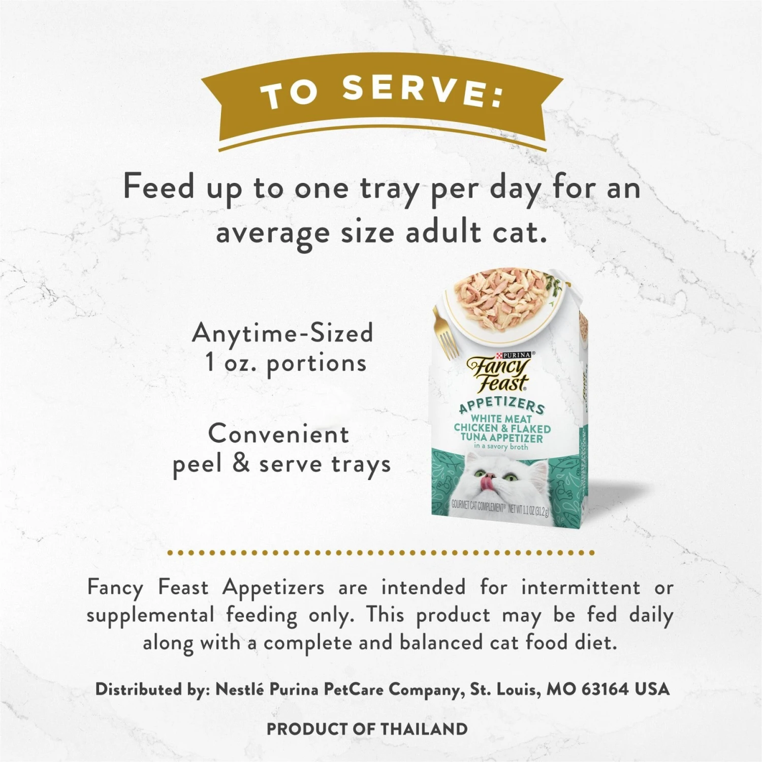 Fancy Feast Appetizers Grain-Free White Meat Chicken & Flaked Tuna Appetizer In Savory Broth Wet Cat Food, 1.1-oz Tray, Case Of 10 11 Fancy Feast Appetizers Grain-Free White Meat Chicken & Flaked Tuna Appetizer In Savory Broth Wet Cat Food, 1.1-oz Tray, Case Of 10 - Image 9