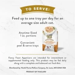 Fancy Feast Appetizers Grain-Free White Meat Chicken & Shredded Beef Appetizer In Savory Broth Wet Cat Food, 1.1-oz Tray, Case Of 10 -PurePet Bites Shop 285081 PT8. AC SS1800 V1696265023