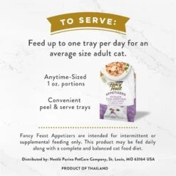 Fancy Feast Appetizers Grain-Free Variety Pack Wet Cat Food, 1.1-oz Tray, Case Of 12 -PurePet Bites Shop 285083 PT5. AC SS1800 V1694545638