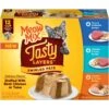 Meow Mix Tasty Layers Variety Pack Swirled Paté Cat Food, 2.75-oz Can, Case Of 12 -PurePet Bites Shop 292092 MAIN. AC SS1800 V1670940342